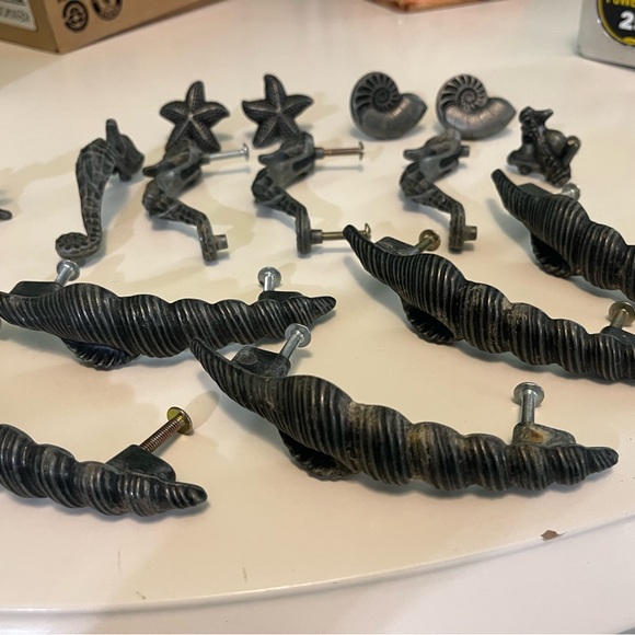15 Piece Assorted Cast Iron Coastal Door Knobs Handles